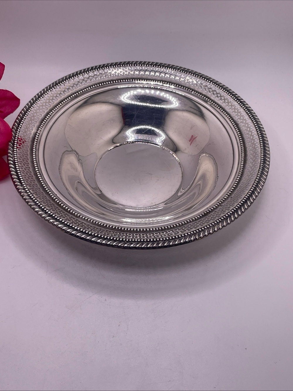 Vintage Sterling Silver Reticulated Serving Bowl by Frank M Whiting #305